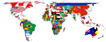 World Map with Flags